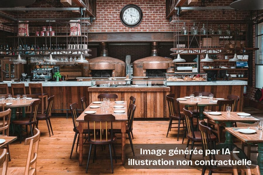 Un exemple : la même salle, avec de nouveaux meubles. Image générée par IA — illustration non contractuelle.